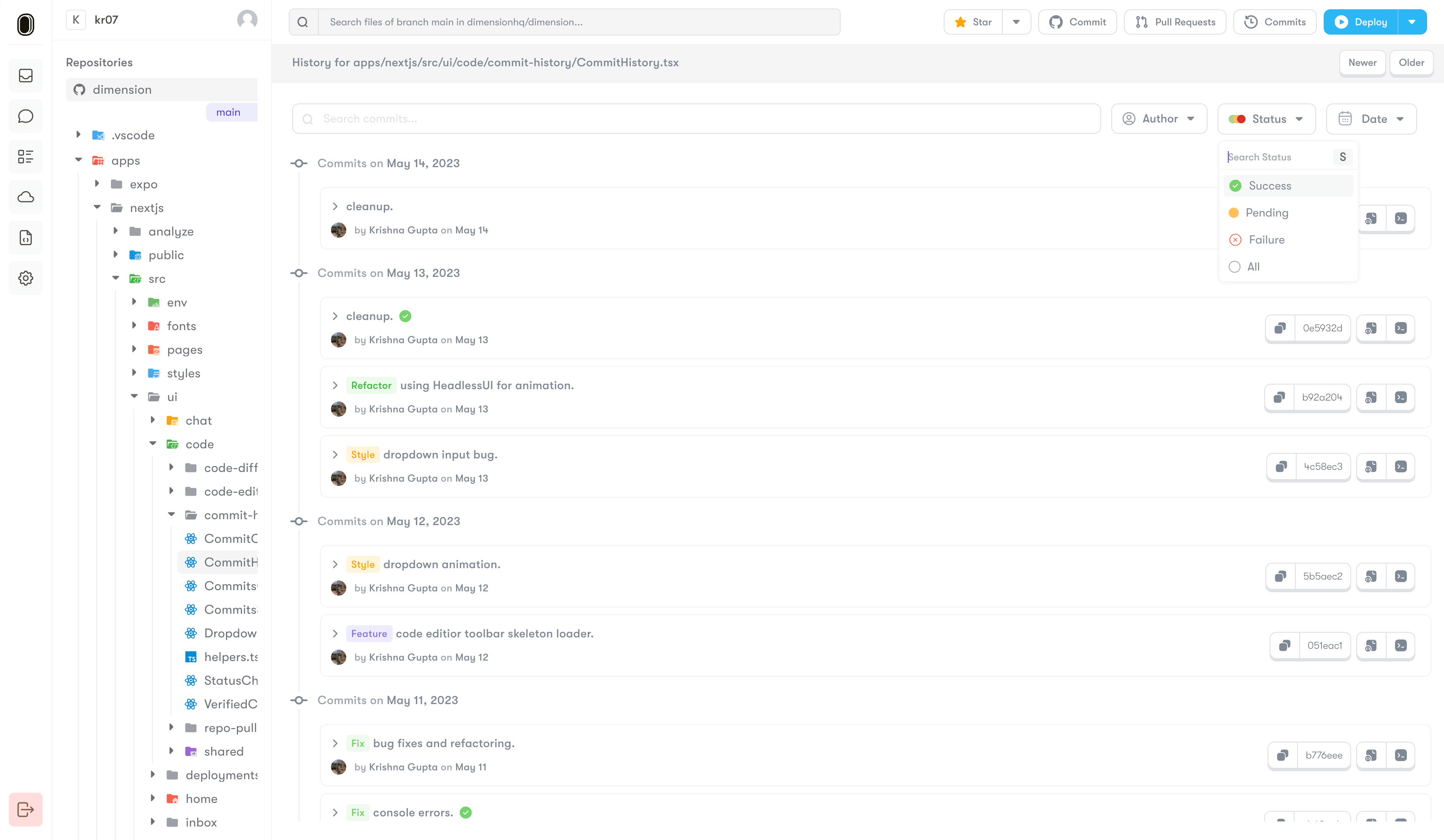 Code editor by Krishna